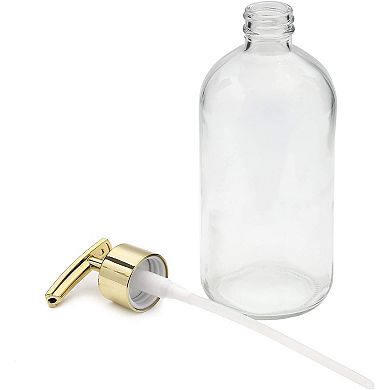 Gold Bathroom Soap Dispenser for Lotion and Liquid (16 Ounce, 6 Pack)