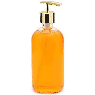 Gold Bathroom Soap Dispenser for Lotion and Liquid (16 Ounce, 6 Pack)
