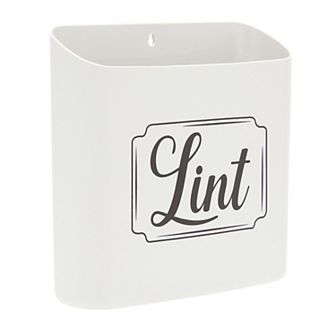Lint Bin for Laundry Room, Magnetic Wall Mounted Trash Can (Light Grey, 9.25 x 2.75 In)