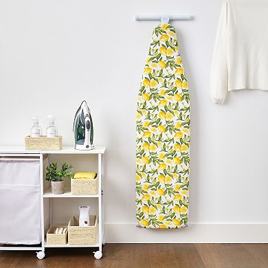 Juvale Ironing Board Padded Cover, Lemon Print Design (15 X 54 Inches)