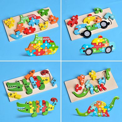 Montessori Wooden Puzzle for Toddlers