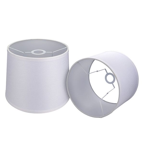 ALUCSET Fabric Drum Lampshades w/ Spider/UNO Dual Installation, Set of