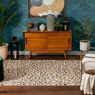 Well Woven Dulcet Leopard Print Area Rug