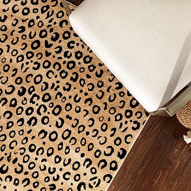 Well Woven Dulcet Leopard Print Area Rug