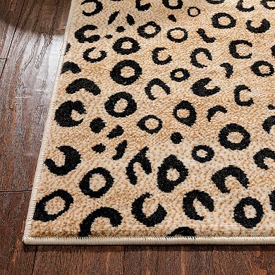 Well Woven Dulcet Leopard Print Area Rug