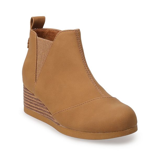 Toms wedge ankle boots sale