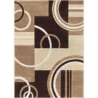 Well Woven Ruby Galaxy Waves Modern Area Rug