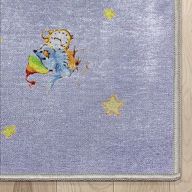 Well Woven Care Bears Sailing On Clouds Area Rug