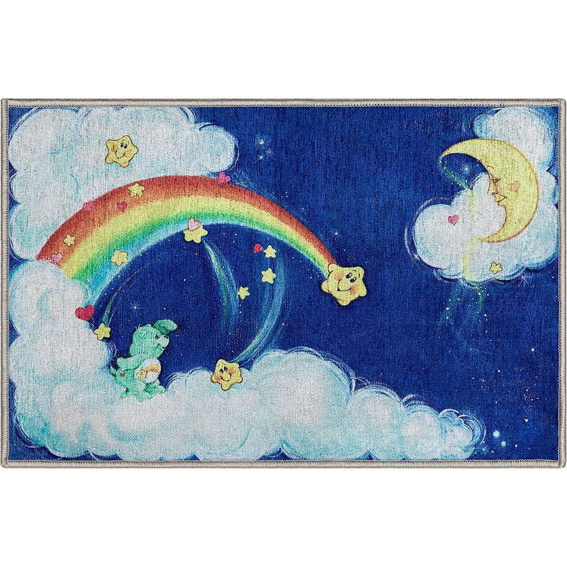 Well Woven Care Bears Wish Bear & Moon Area Rug, Blue, 5X7 Ft