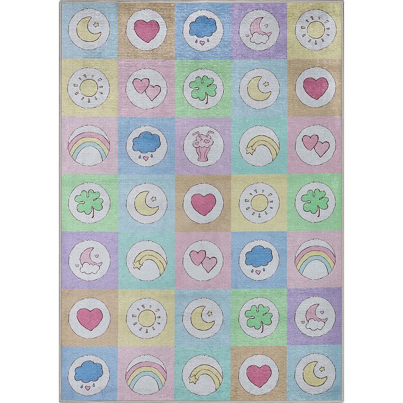 Well Woven Care Bears Icons Baby Area Rug, Multicolor, 5X7 Ft