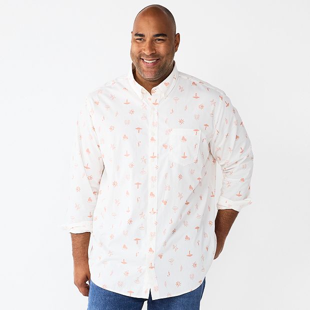 Big & Tall Sonoma Goods For Life® Perfect Length Button-Down Shirt