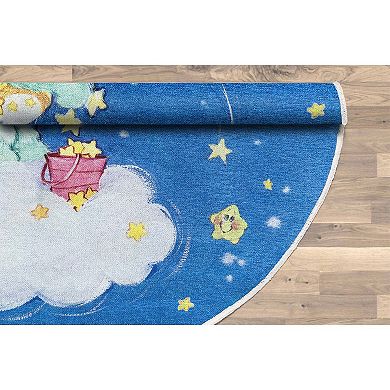 Well Woven Care Bears Wishing On A Star Round Area Rug