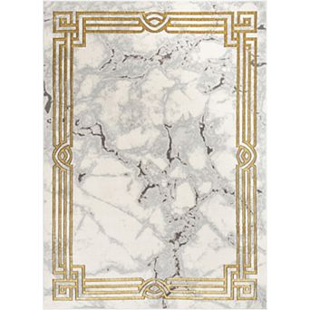 Well Woven Fairmont Huntington Mosaic Marble Pattern Area Rug