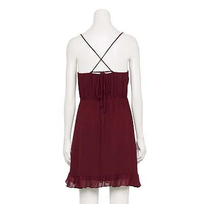 cowl neck skater dress Extreme Cowl Neck Stud Detail Skater Dress In Black | EGO US