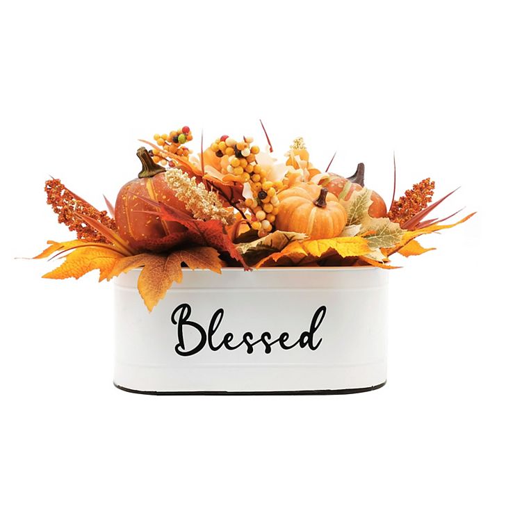 Celebrate Together™ Fall "Blessed" Enamel Sitabout Home Decor