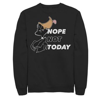 Men's Looney Tunes Daffy Duck Nope Not Today Sweatshirt
