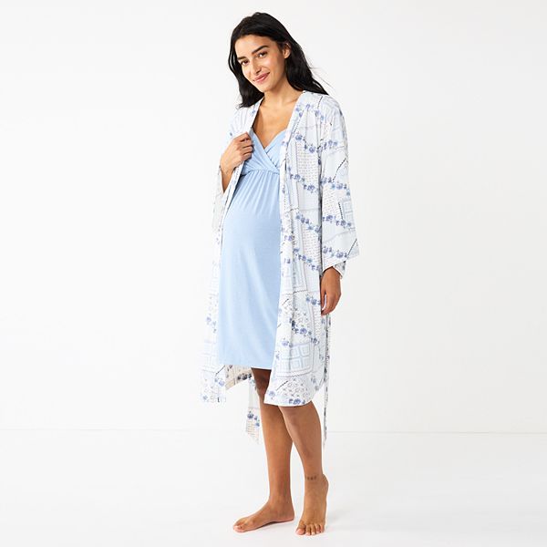 Maternity Sonoma Goods For Life® Nursing Nightgown & Robe Set