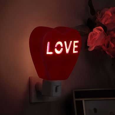 Ms. Valentine Faux Candy Heart Love Nightlight
