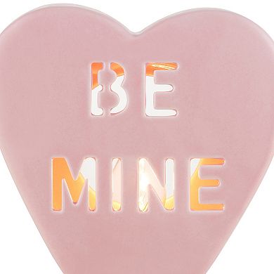 Ms. Valentine Faux Candy Heart Be Mine Nightlight