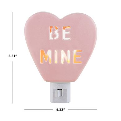 Ms. Valentine Faux Candy Heart Be Mine Nightlight