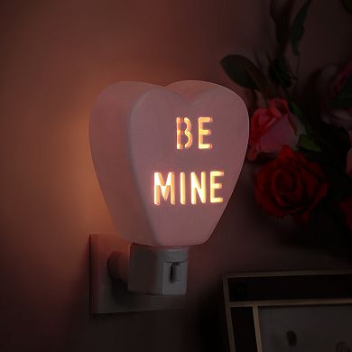 Ms. Valentine Faux Candy Heart Be Mine Nightlight