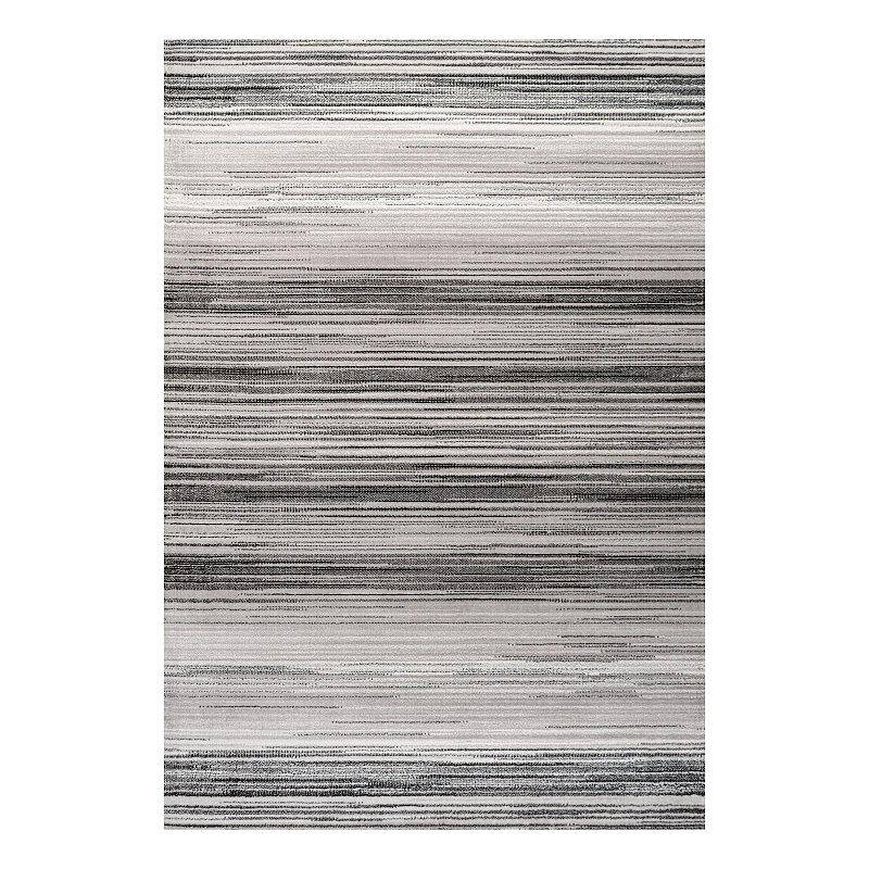 Austin Gradient Striped Rug, Grey, 5X8 Ft