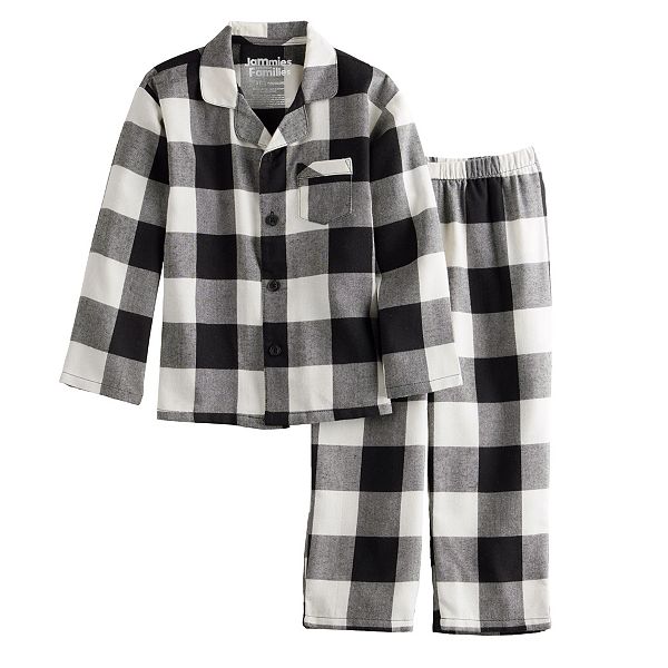 Boys 8-20 Jammies For Your Families® Buffalo Plaid Flannel Top & Bottom  Pajama Set