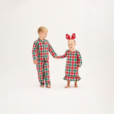 Boys 8-20 Jammies For Your Families® Merry & Bright Plaid Flannel Top ...
