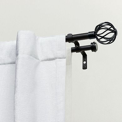 Exclusive Home Ogee Adjustable Double Window Curtain Rod Set