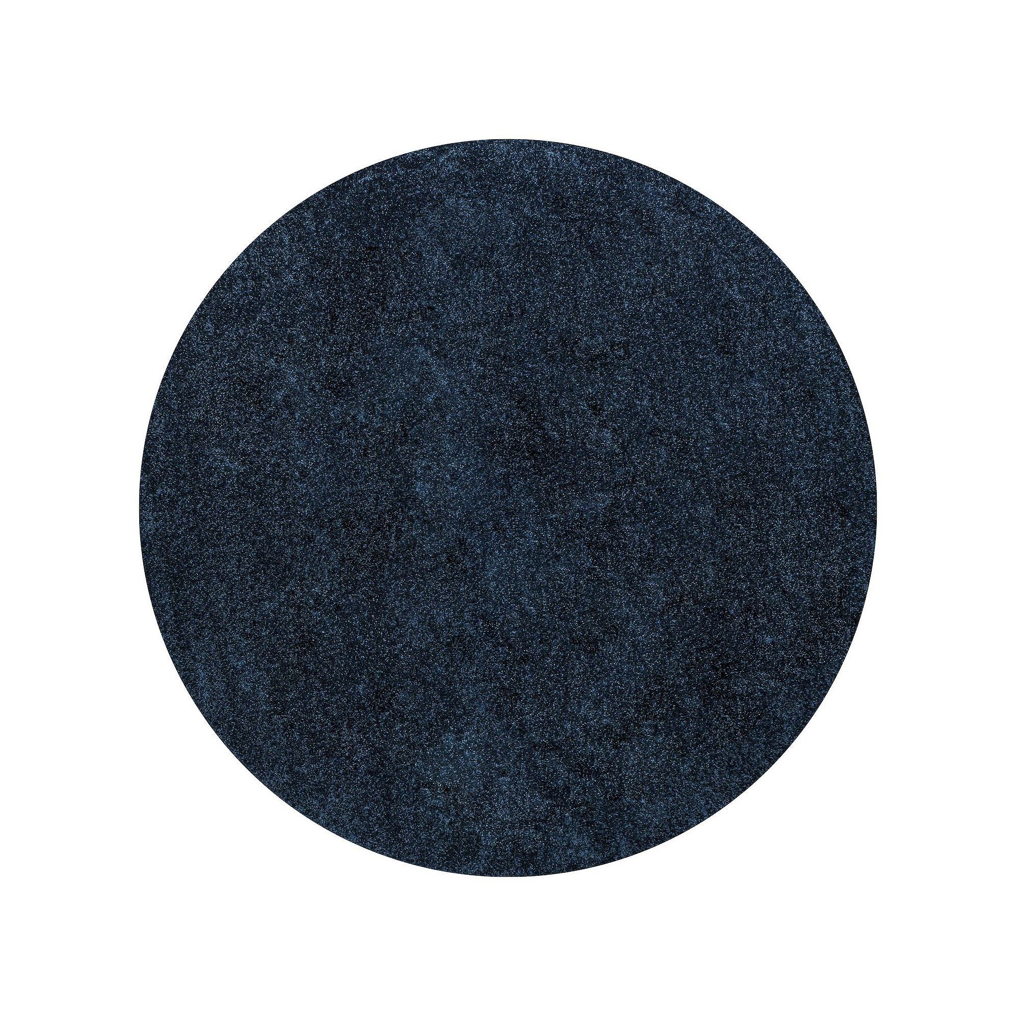 Haze Solid Low-Pile Rug, Blue