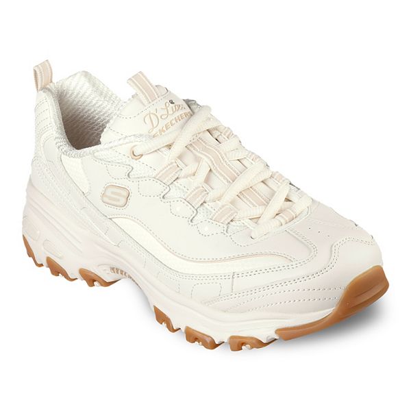 White skechers d'lites sale