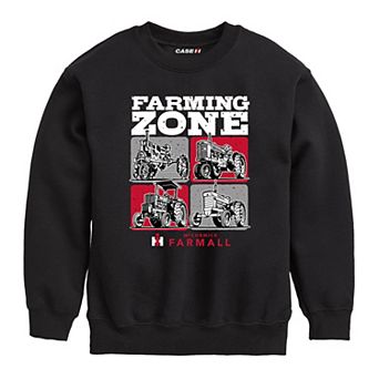 Boys 8-20 Case IH Farming Zone Crew Fleece Sweatshirt