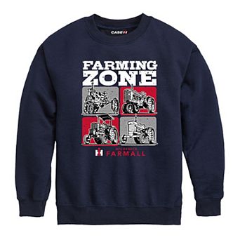 Boys 8-20 Case IH Farming Zone Crew Fleece Sweatshirt