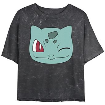 Juniors' Pokémon Bulbasaur Face Graphic Tee