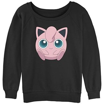 Juniors' Pokémon Jigglypuff Big Face Graphic Sweatshirt