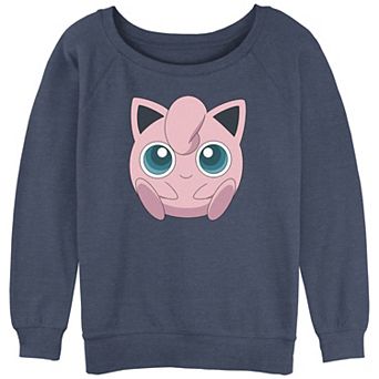 Juniors' Pokémon Jigglypuff Big Face Graphic Sweatshirt