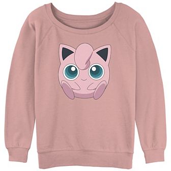 Juniors' Pokémon Jigglypuff Big Face Graphic Sweatshirt