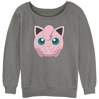 Juniors' Pokémon Jigglypuff Big Face Graphic Sweatshirt