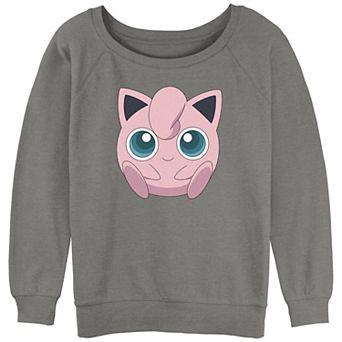 Juniors' Pokémon Jigglypuff Big Face Graphic Sweatshirt