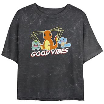 Juniors' Pokémon "Good Vibes" Starters Graphic Tee