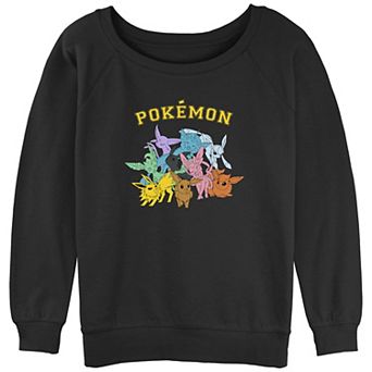 Juniors' Pokémon Gotta Catch 'Em All Eeveelutions Slouchy Terry Graphic Sweatshirt