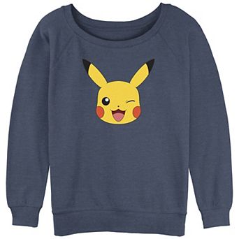 Juniors' Pokémon Pikachu Big Face Logo Graphic Tee