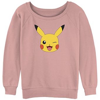 Juniors' Pokémon Pikachu Big Face Logo Graphic Tee
