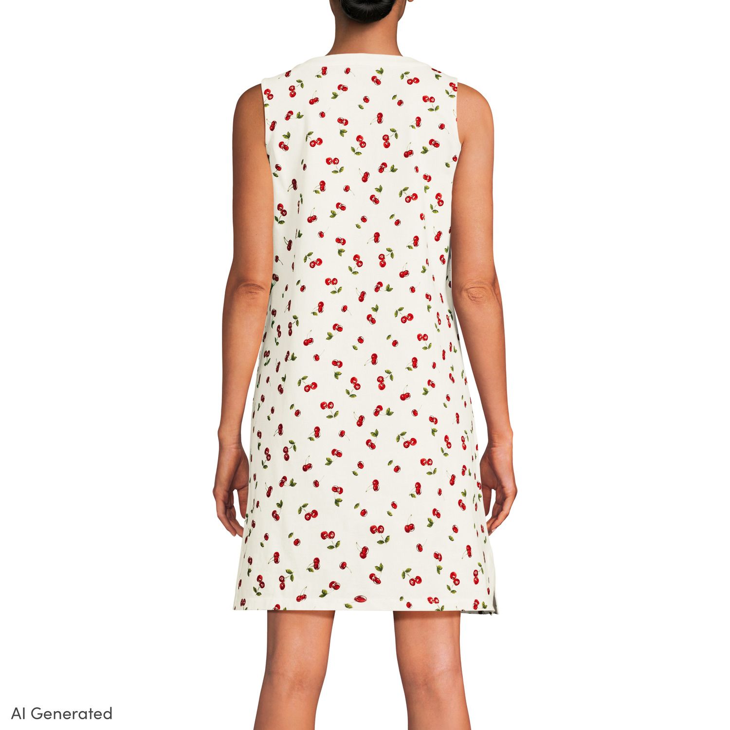 lands end cotton jersey notch neck dress Lands' End Women's Tall Size Cotton Jersey Notch Neck Dress