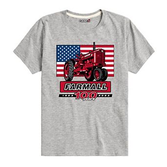 Boys 8-20 Case IH Farmall 100 Years Flag Graphic Tee