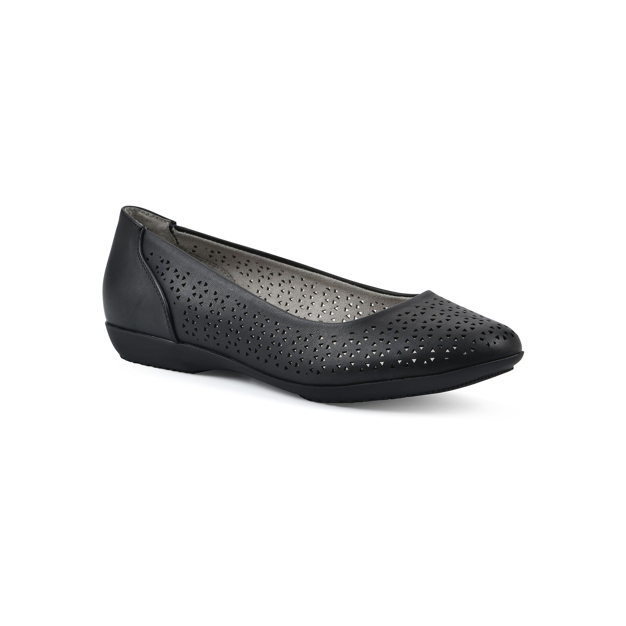 Cliffs by White Mountain Cindy Womens Ballet Flats, Size: 6, Black Burnish