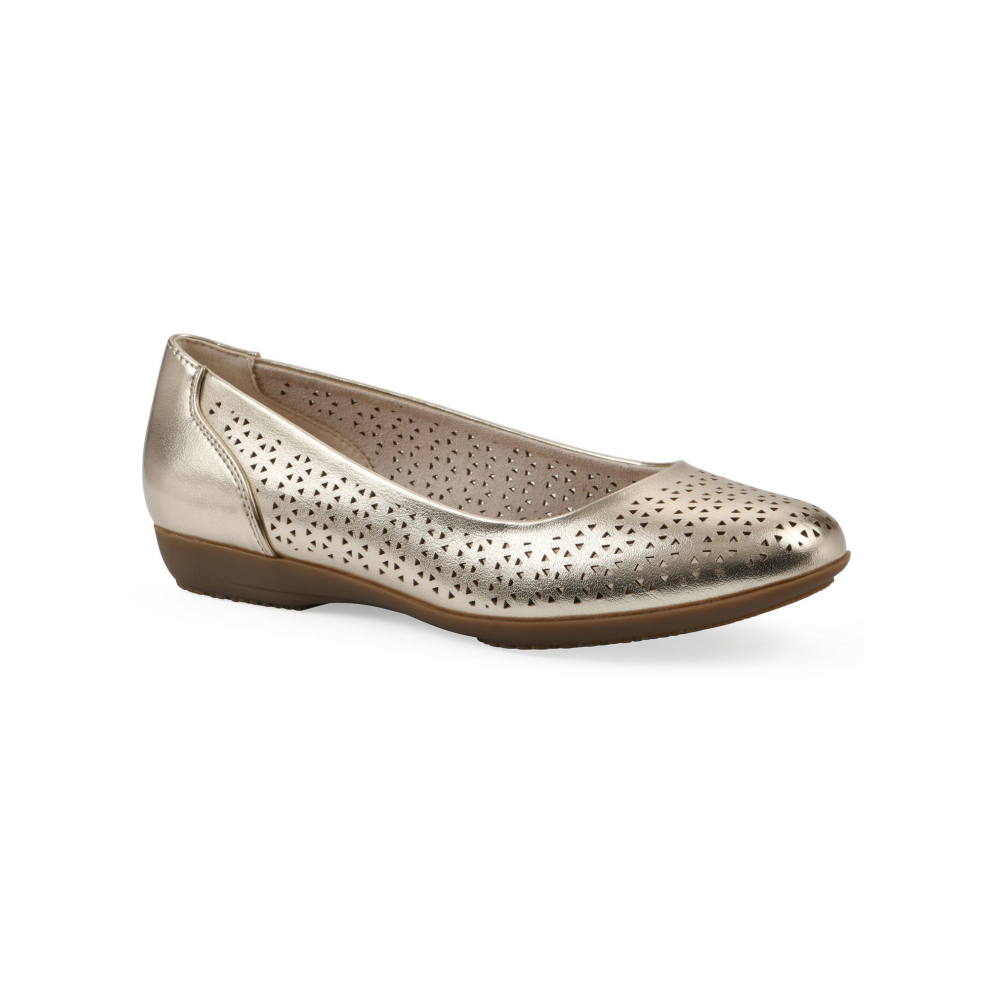 Cliffs by White Mountain Cindy Womens Ballet Flats, Size: 6, Pale Gold Gre