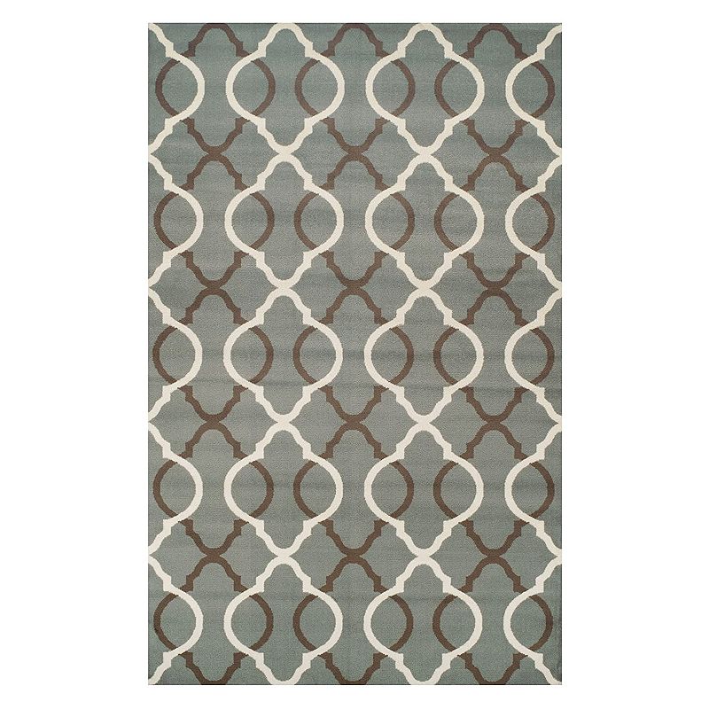 SUPERIOR Cadena Contemporary Trellis Indoor Area Rug, Blue, 8X10 Ft