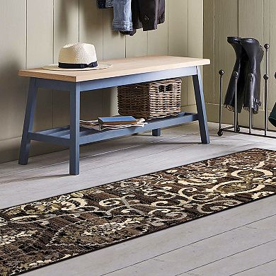 SUPERIOR Caldwell Modern Floral Damask Indoor Area Rug