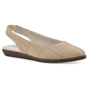 Cliffs by White Mountain Memory Women's Slingback Ballet Flats